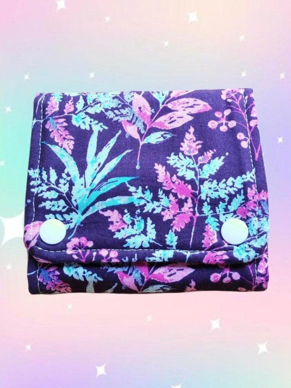 Essential Oil Roller Bottle Wallet - Purple Floral